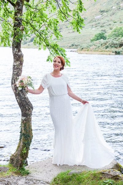 Gougane Beara-woodland-Wedding-emerandthomas-Cork-West Cork-bride